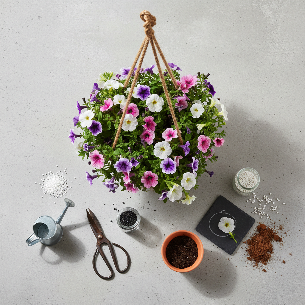 Kuidas hooldada ja kasvatada ripp-petuuniat, et see õitseks kogu suve?