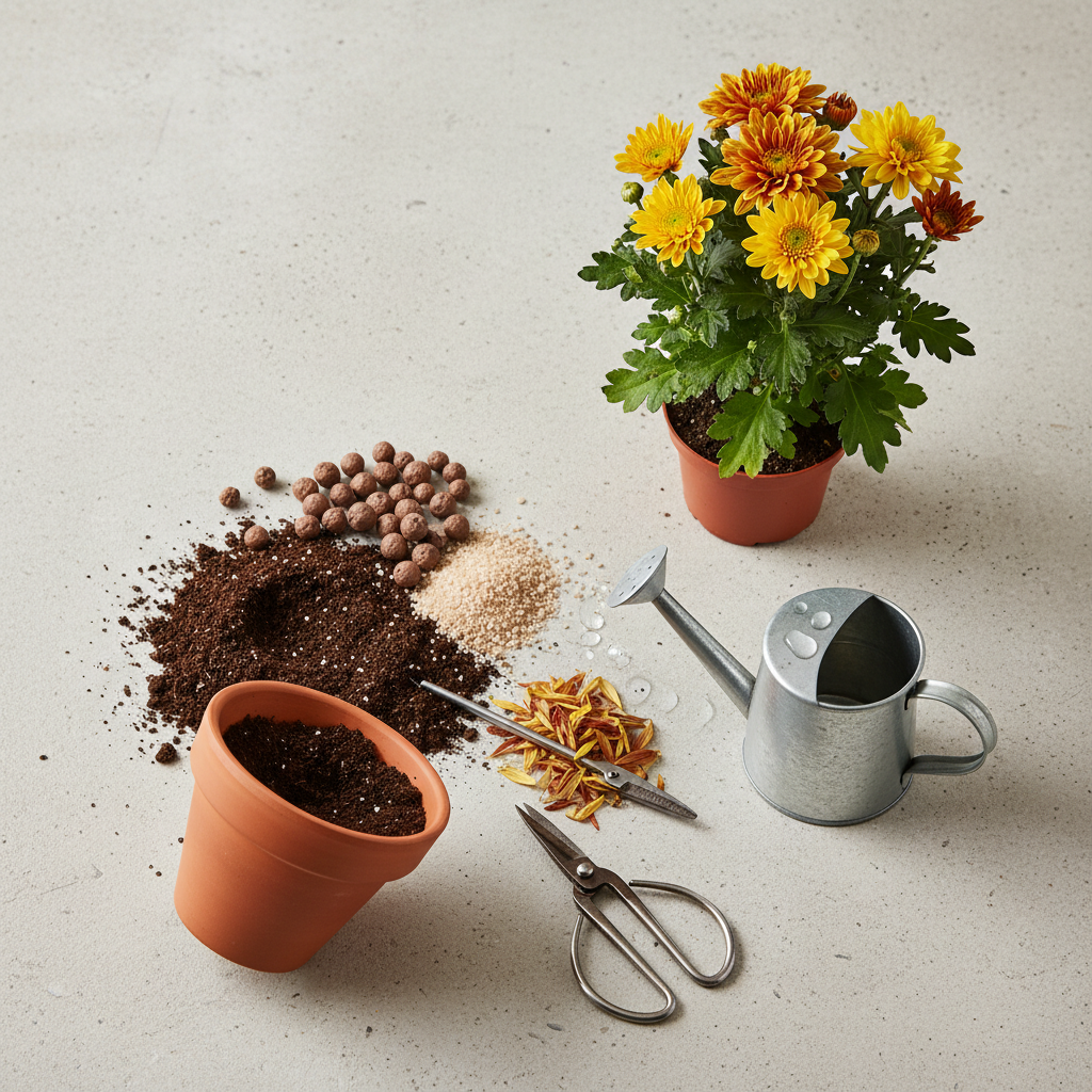 Kuidas hooldada krüsanteemi potis, et see kaua õitseks ja kauniks jääks