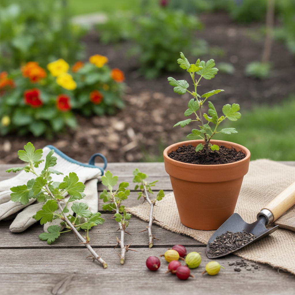 Karusmarjade istutamine aprillis: nipid rikkalikuks saagiks