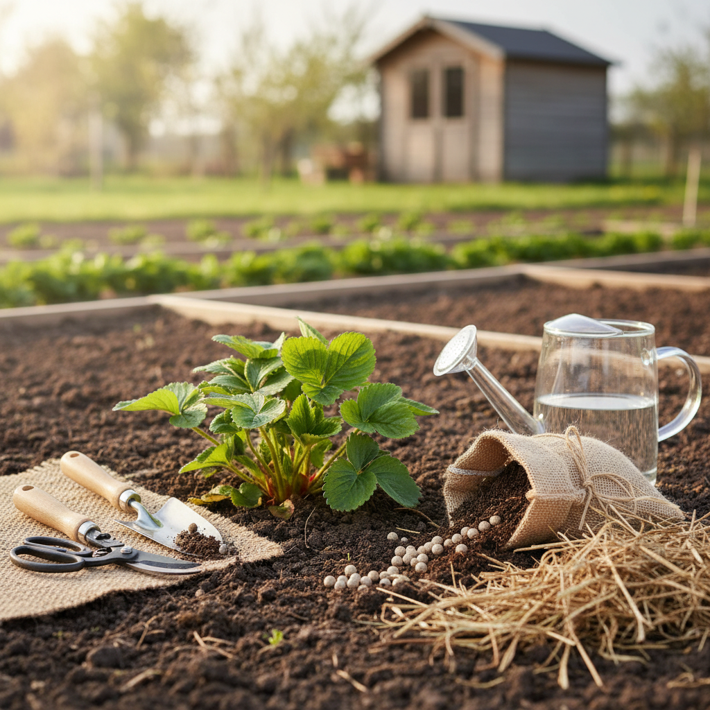 Maasikate hooldus aprillis: nii tagad suvel rikkaliku saagi