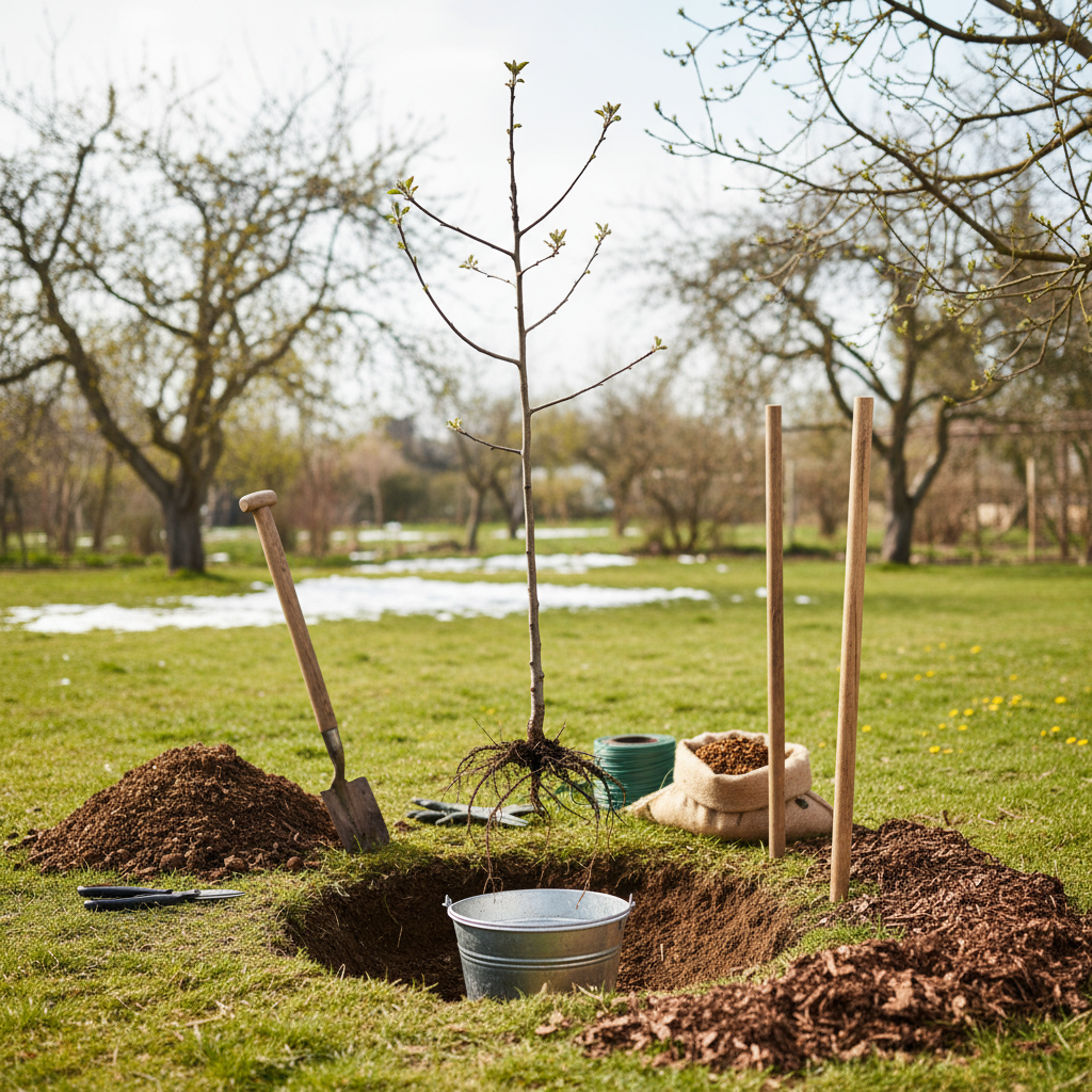 Õunapuu istutamine aprillis: 5 sammu eduka tulemuseni