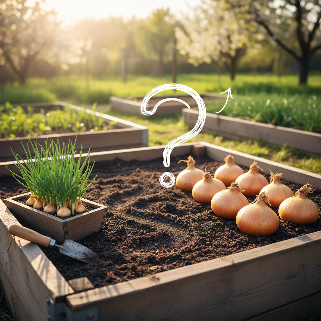 Sibulakasvatus: kas valida aprillis seeme või tipisibul?